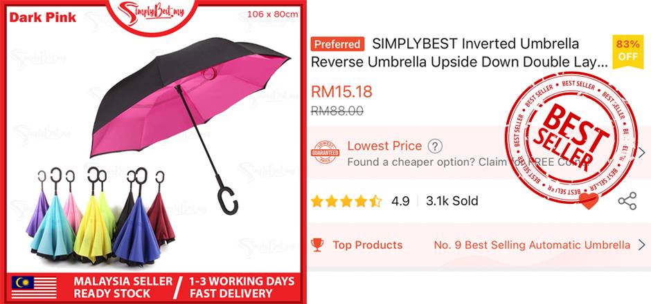 Shopee - Inverted Umbrella